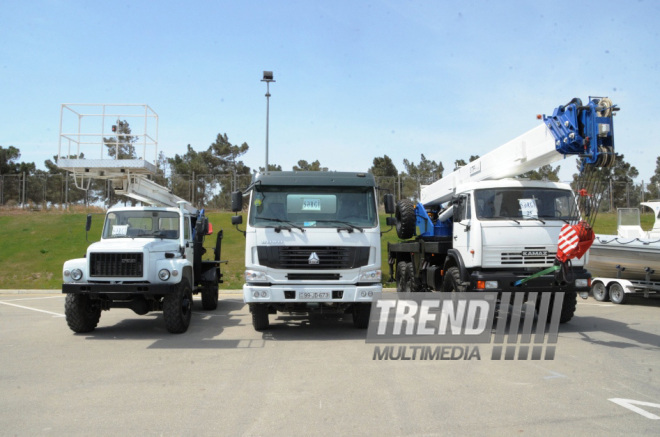 VIII Bakı Beynəlxalq Motor Şou və I Xəzər Beynəlxalq Kater və Yaxtalar sərgisinin açılış mərasimi. Bakı, Azərbaycan, 15 may 2014